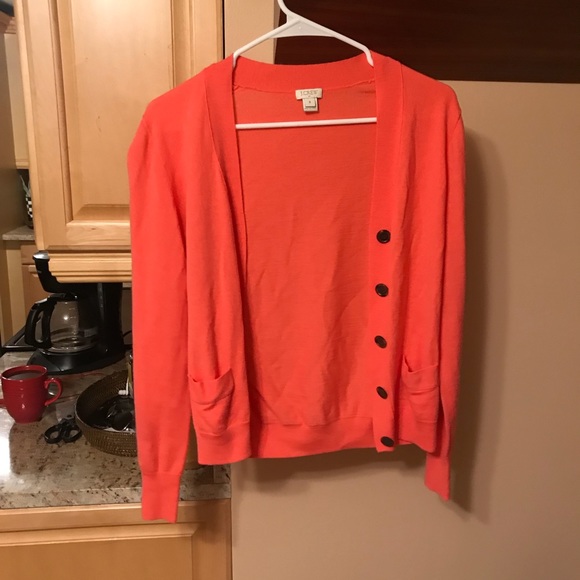 J. Crew Sweaters - Coral J.crew cardigan EUC